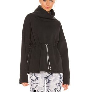 Varley Womens black Barton turtleneck sweatshirt XS